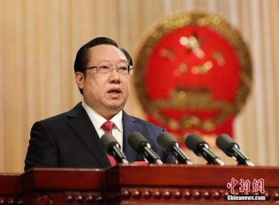 湖北省省长王晓东资料图。 中新社记者 张畅 摄